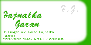hajnalka garan business card